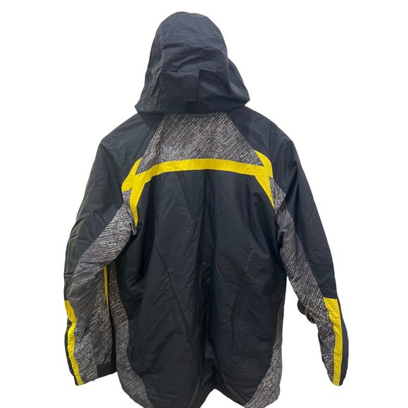 Columbia interchange 2 in 1 men’s jacket large removable hood/shell waterproof - Picture 3 of 12